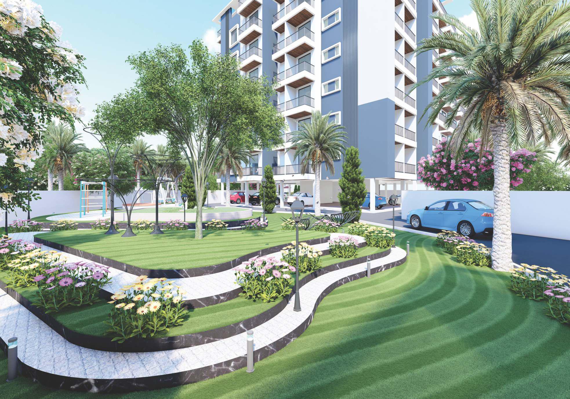 Beautiful landscape garden